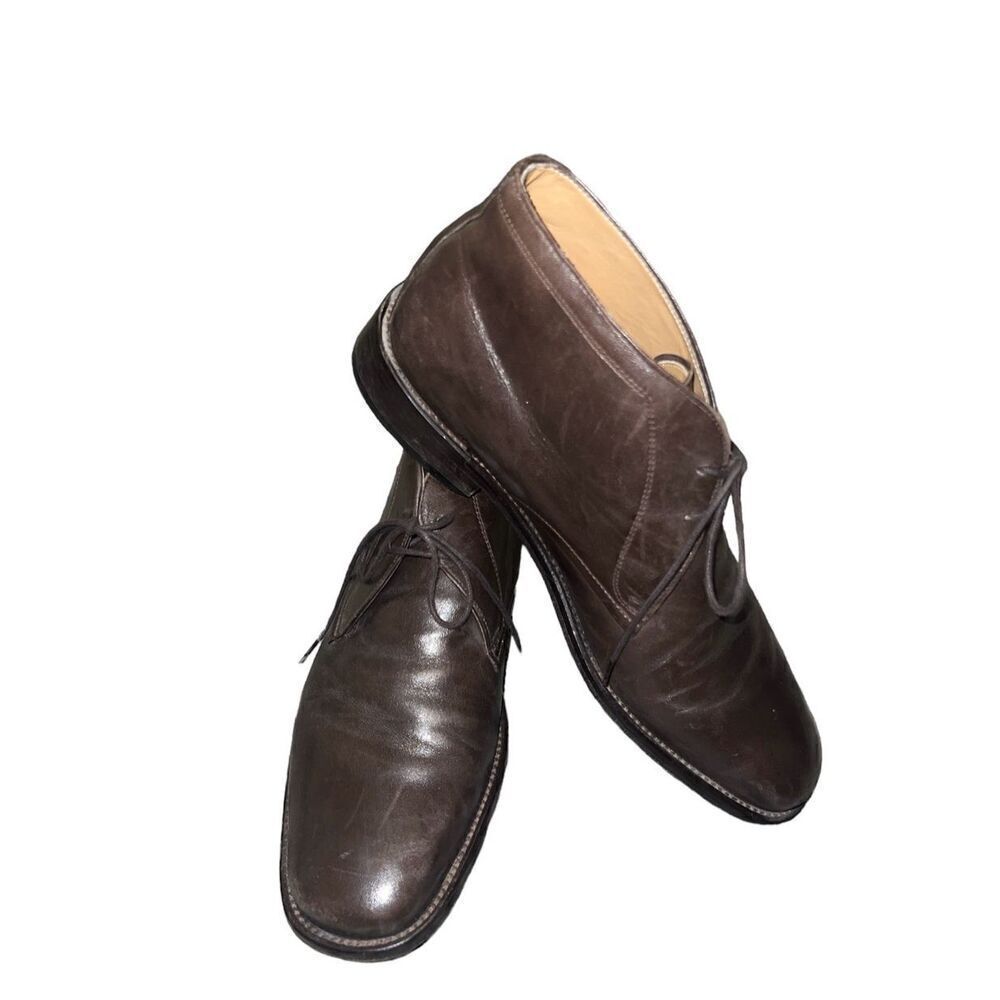 ✨Tasso Elba Dura-Heel Brown Leather Boots Sz 9✨